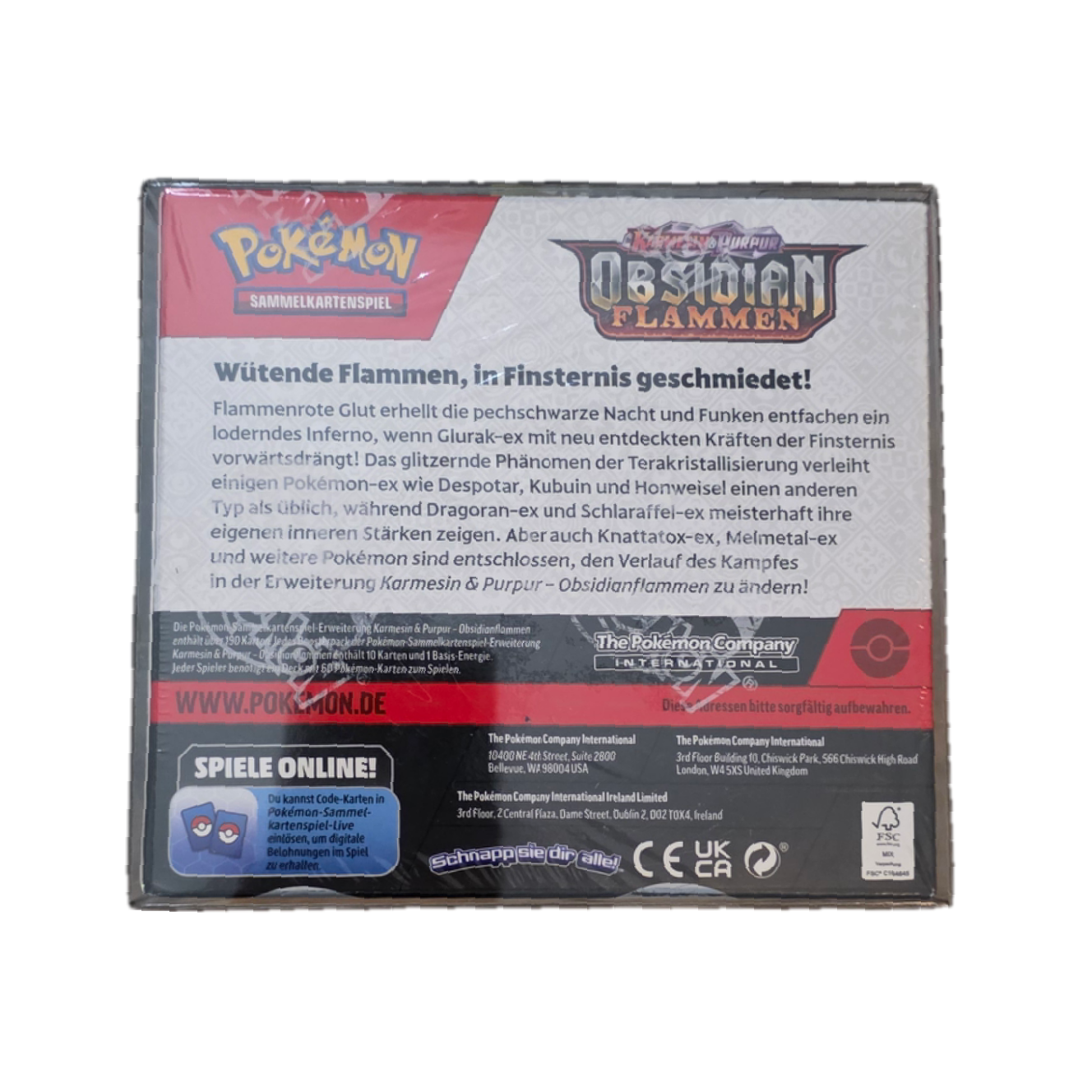 Display Pokémon Flammes Obsidiennes